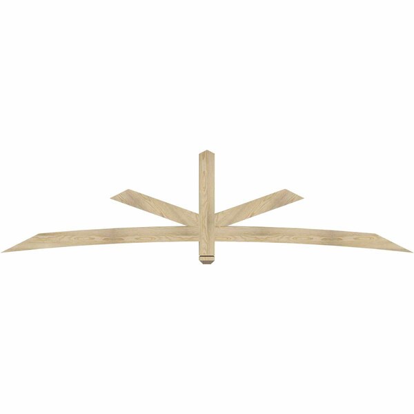 Ekena Millwork Alberta Rough Sawn Timber Gable Bracket, Douglas Fir, 108"W x 27"H x 4"D x 4"F, 6/12 Pitch GBW108X27X0404ALB00RDF - main